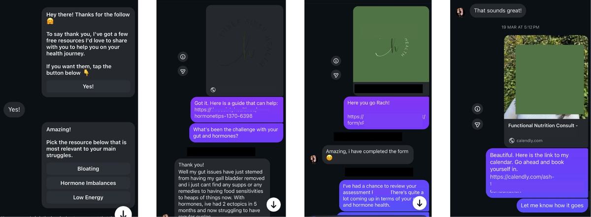 Ash D DM automation flow