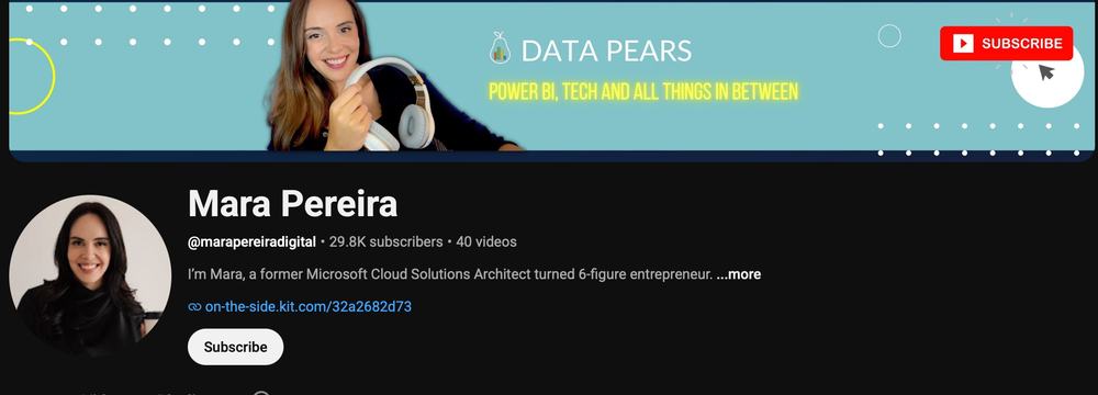 Mara Pereira YouTube channel
